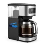 Usship 10-Cup Programmable Drip Coffee Maker with Glass Carafe and Removable Water Reservoir