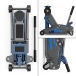 Usship Heavy-Duty Hydraulic Floor Jack with Dual-Piston Quick Lift Function - Image 2